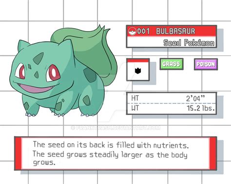 bulbasaur pokedex entry.